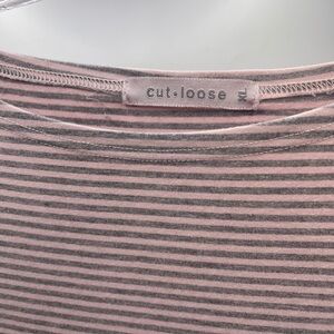 Cut Loose Stripe Boatneck Top